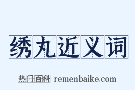 绣丸近义词是什么意思的图片